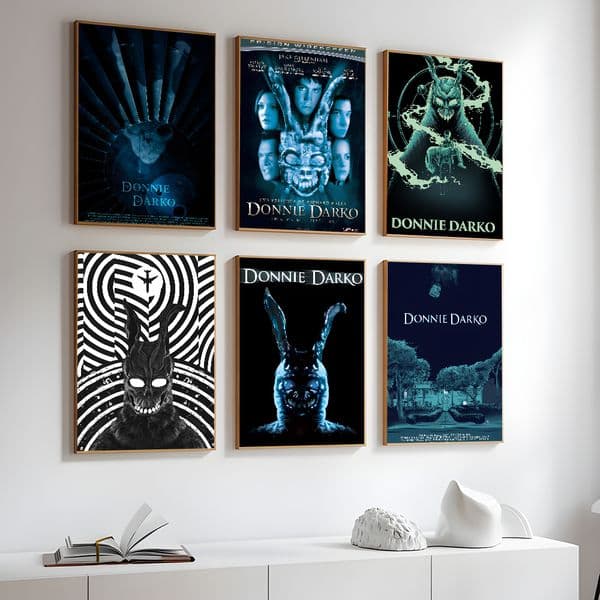 D-Donnie D-Darko Poster Self-adhesive Art Waterproof Paper Sticker Coffee House Bar Room Wall Decor