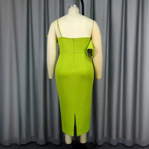 Solid Color Sexy Strap Dress Layered Party Gown High Waist Dress2023 230522
