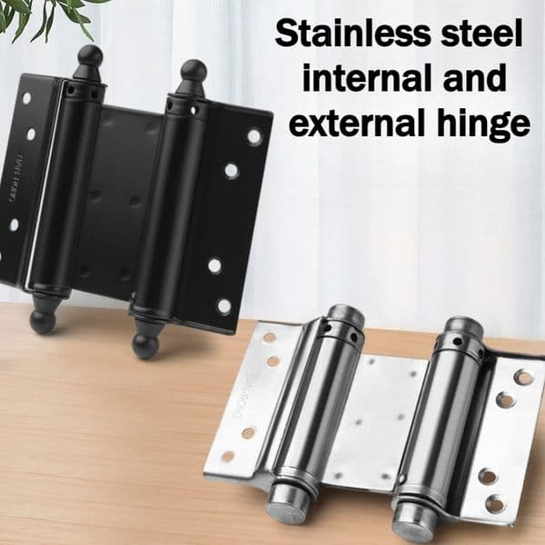 Double-acting spring hinge, which is used for the self-closing hinge of the swinging door of the salon cafe bar.