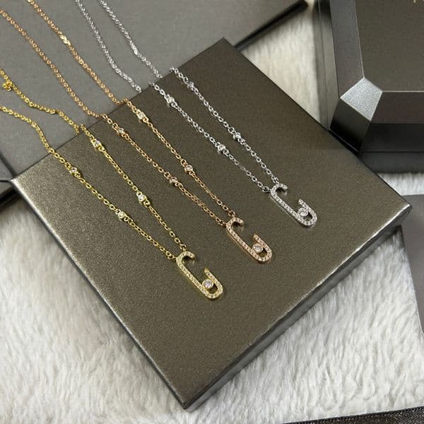 Pendant Necklaces womens necklace designer jewellery chains pendant titanium steel charm anniversary gift for women gold plated holiday love gifts AA