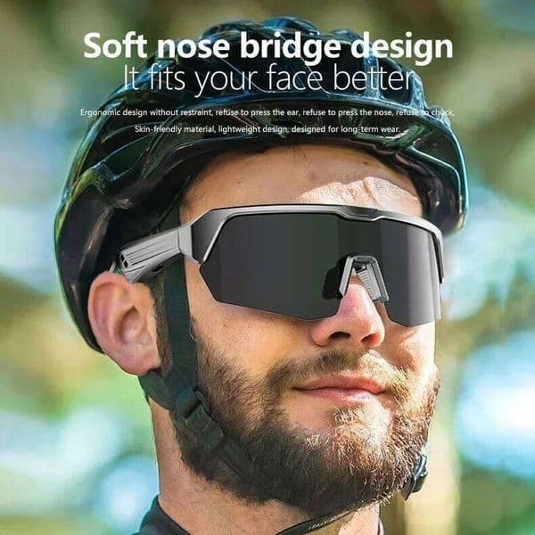 Yj006 Cycling Bluetooth Smart Glasses Technology Audio Call Remote Headset Sunglasses Sports Driving Music Earbuds Headphones