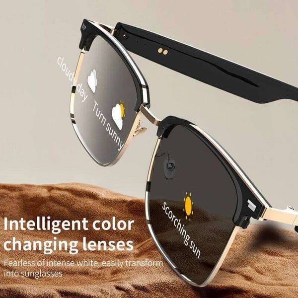 2025 Smart Gs13 Change Color Intelligent Bluetooth Call Glasses Touch Headset Real-Time Sunglasses Women