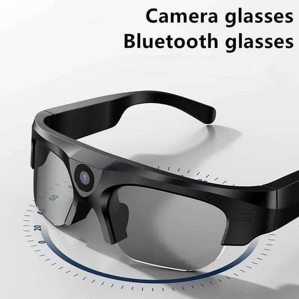 4K High-Definition Bicycle Dash Cam, Mini Sports Camera, Polarized Sunglasses, Bluetooth Glasses