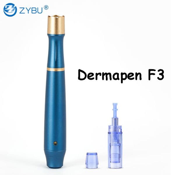 Wireless Professional Dermapen Microneedling Derma MTS Tool with 2 Micro Needle Nano Tips for Facial Renewal