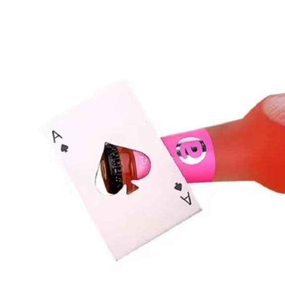 [Hot sales]Ace of Spades Credit Card Size Bottle Opener Creative Playing Card Shaped Portable Stainless Steel Bottle Opener