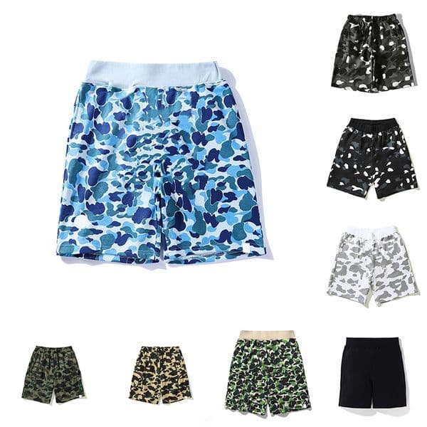 Bapeshorts Shorts Sports pants Luxury Designer Camouflage Prints Short Pants Blue Pink Green Men Women High quality Beach Pants Asian Size M-3XL
