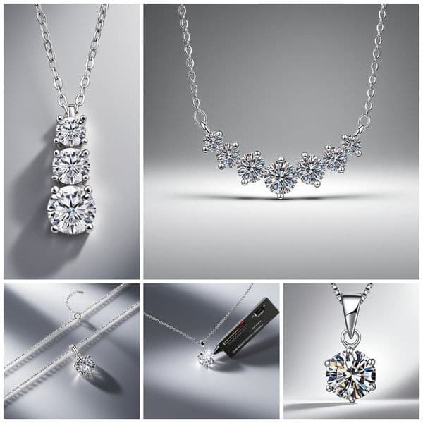 Hot silver necklace designer jewelry women necklace mens necklace VVS Moissanite chain men women Business Formal necklace designer necklace for woman silver gifts