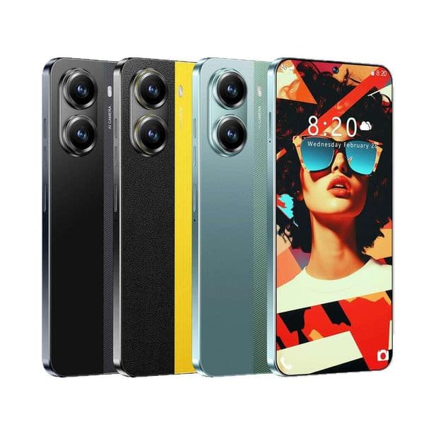 i15 i16 5G Mobile Phone X7Pro 16GB+1TB Smartphone Android 14 Screen 7.3inch