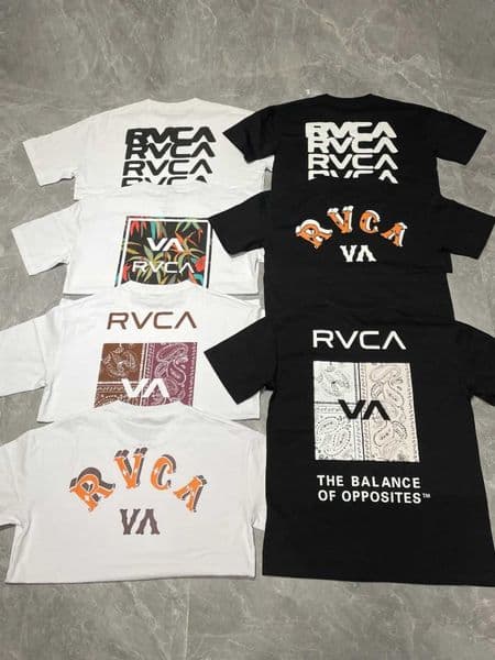 Summer New Dayline RVCA American Street Personalized Large Print Round Neck Quick Drying Short Sleeve T-shirt for Men H250709