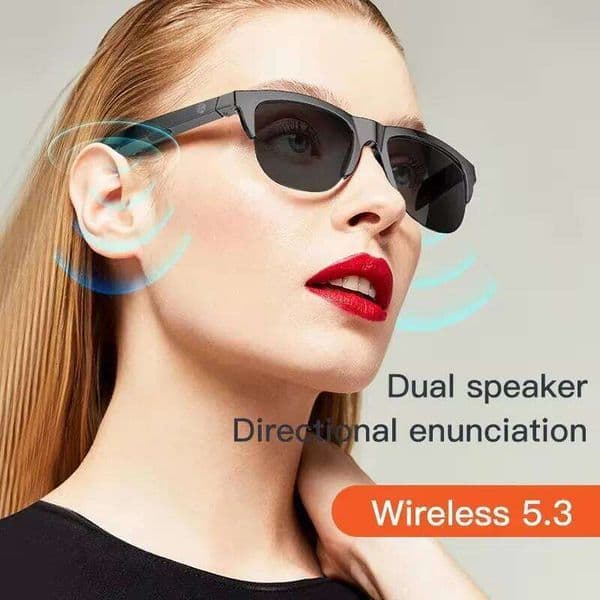 Smart Bluetooth V5.3 Sunglasses Glasses Call Outdoor Sports Headphones HIFI Black Technology Anti-Touch UV For Men And Women