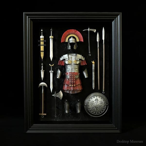 Desktop home decorations resin ornaments ancient Roman armor po frame LTCP351 250703