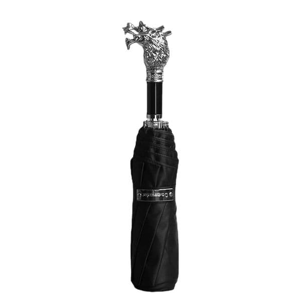 Retro Creative Folding Umbrella Luxury Chinese Zodiac Parasol UV Wind Resistant Umbrella Black Women's Rain Umbrellas Gift Ideas
