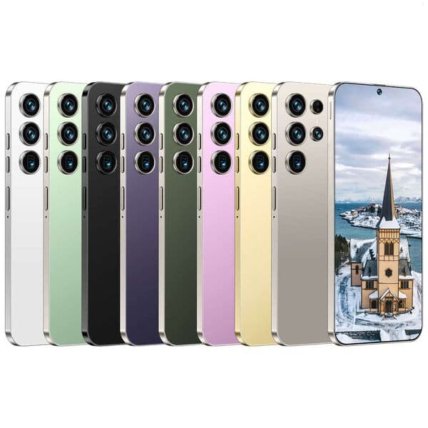 i15 i16 5G S24Ultra Smartphone 7.3inch Large Screen Octa-Core True 4G Android 12 Version Smart Phone