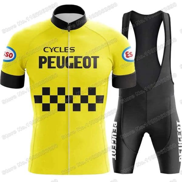 Retro Cycling Jersey Set Vintage France Team Cycling Clothing Men Road Bike Shirt Suit Bicycle Bib Shorts MTB Maillot 250709