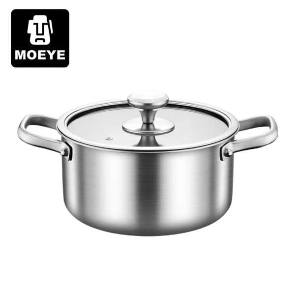 MOEYE Soup Pot 316 Stainless Steel 5-layer Thickening With Lid Electeic Induction Soup Pot Y260522