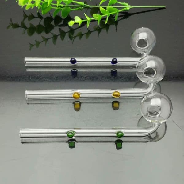 2 fulcrum glass long bending pot Glass Bongs Oil Burner Pipes Water Pipes Oil Rigs Smoking Free Shipping
