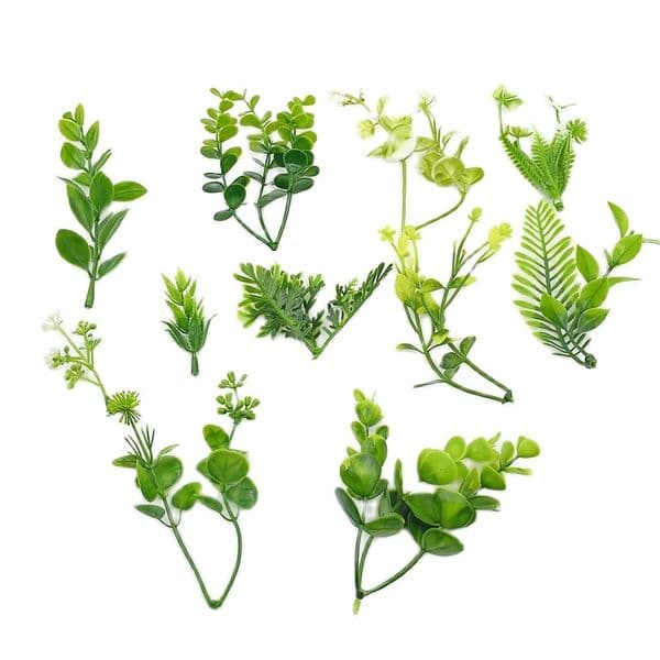 10Pcs/Lot Plastic Water Grass Artificial Flowers For Home Decor Wall Hanging Table DIY Wreath Gift Scrapbooking Fake Plants