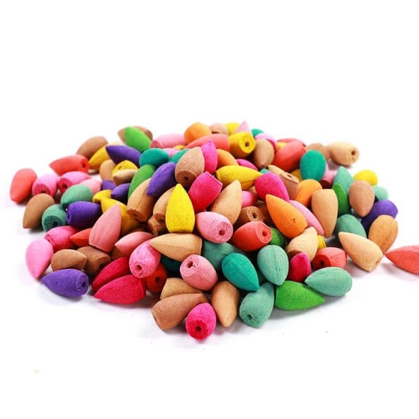 Y 10/20/50pcs Natural Backflow Incense Cones Jasmine Lavender Rose Ocean Green Tea Reflux Tower Incense Waterfall Aromatherapy