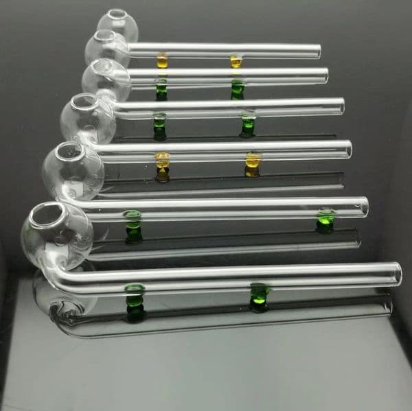 Color double fulcrum glass curved pan Wholesale Glass bongs Oil Burner Glass Water Pipe Oil Rigs Smoking Free Shipping