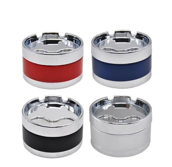 Manufacturers direct sales of new stainless steel portable ashtray box can rotate portable ashtray spot