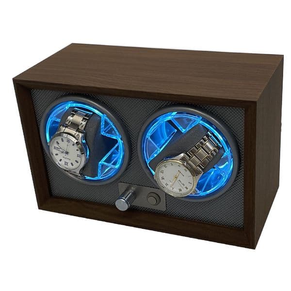 New Embers Luxury 1 2 Slots Watch Winder Wooden Shaker Watch Box Automatic Winder Storage Can Be Placed In a Safe Box or Drawe
