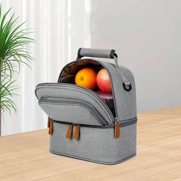 Large Capacity Picnic School Food Lunch Bag Insulated Backpack Lunch Box Bags Fresh Cooler Breast Milk Fresh-keeping Handbag 250709