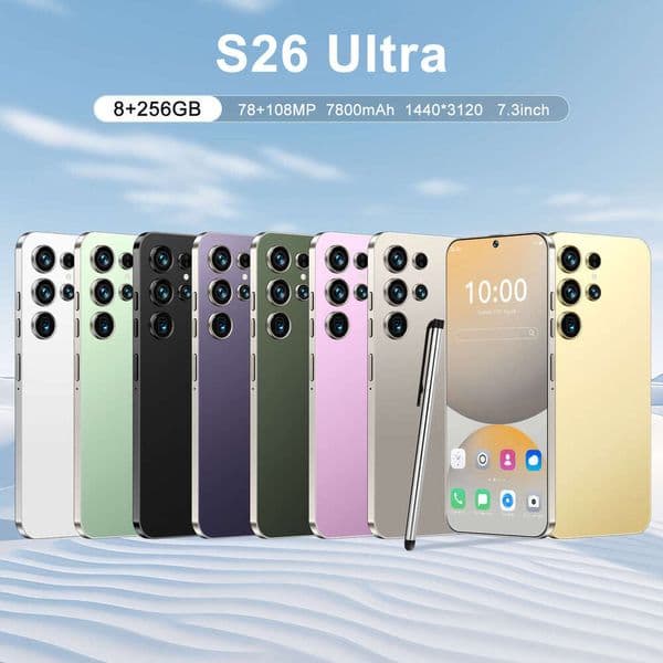 i15 i16 5G New S26Ultra Mobile Version 4+128GB High-End 7.3inch Android 12 Smartphone thumbnail 2