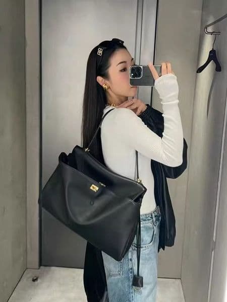 Designer Bag Shoulder Bag genuine leather Luxury Bag Purse Tote Women Tramp Bag High Quality Leather Black Large Handbag