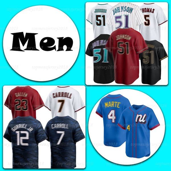 7 Corbin Carroll Arizonass Baseball Jersey Diamondbacks 4 Ketel Marte 23 Zac Gallen 12 Lourdes Gurriel Jr. Randy Johnson 2 Geraldo Perdomo 5 Alek Thomas Gabriel Moreno