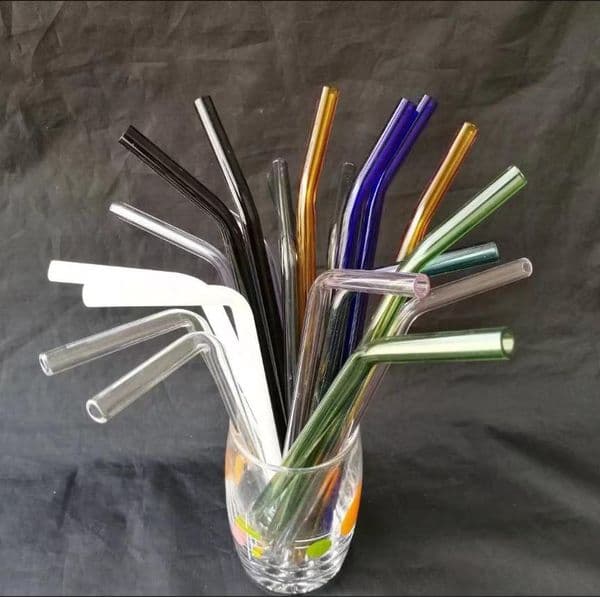 Curved oil burner pipe for smoking 20cm glass tube water fit oil rigs thick glass nail oil burners