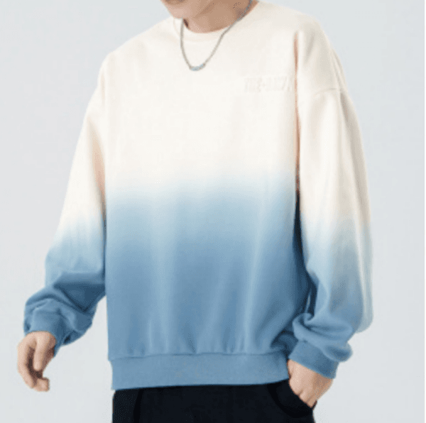191 Men Long-sleeved Autumn and Winter Heavy Loose Solid Color Lapel Youth Casual