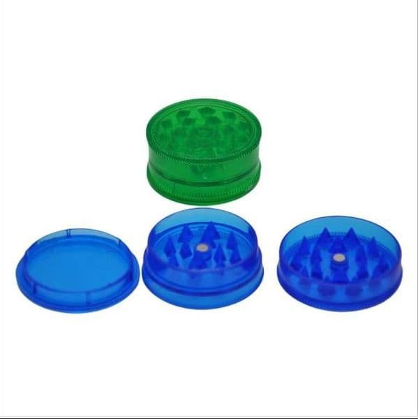 Multicolor three layer plastic hand smoke grinder metal smoke grinder diameter 40 plastic cigarette lighter