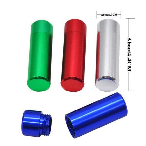 Manufacturer's Direct Sale Quality Aluminum Material Storage Box Pure Color Export Quality Storage Bottle Portable Storage Bottle