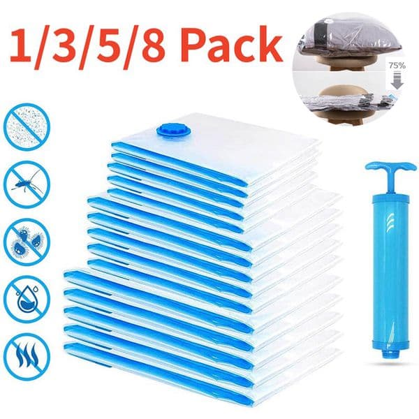 Organizer Storage Wardrobe Vacuum Seal Bag Space Saving Bags For Clothes Pillow Bedding Blanket Packaging Storager