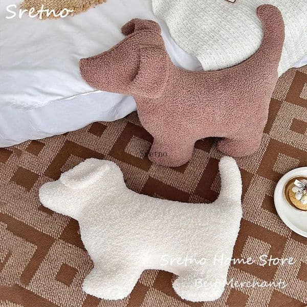 Plush Cute Dog Cushions Cartoon Nap Pillow Childrens Room Home Decorations Living Sofa Cushion Car Cushions 250711