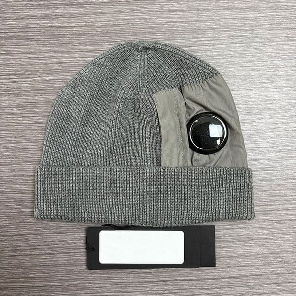 Designer Company One Lens Goggles New Men Knitted Hats Skull Caps Outdoor Women Winter Cccp Beanie Black Grey Bonnet Luxury Force Hat 574