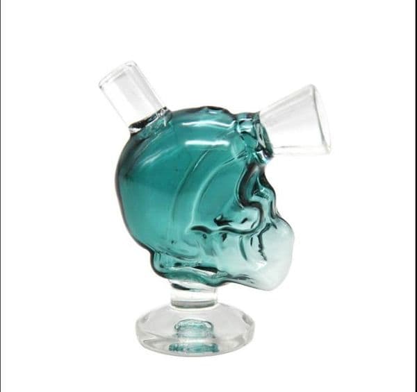 Ghost head, color skull, shape glass pipe, portable and easy to clean pipe.