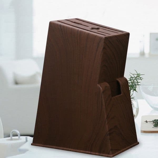 Home Kitchen Cutter Storage Holder Desktop Kitchen Cutter Storage Rack Wood Knife Block Without Knives Knife Holder For Kitchen