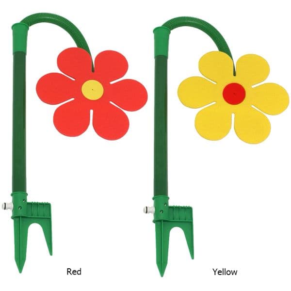 Crazy Spin Sprinkler Flower Shape Dancing Daisy Sprinklers 720 Rotating Water Spray Toy for Yard Lawn Watering Garden Decoration