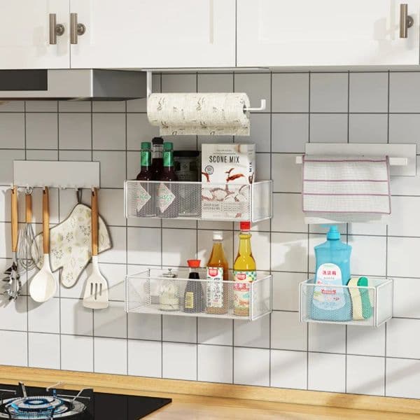 2026 New Rack Refrigerator Outer Magnet Hanging Divine Artifact Kitchen Lti-Function No Punchingequired Storage Shelf Free Shipping
