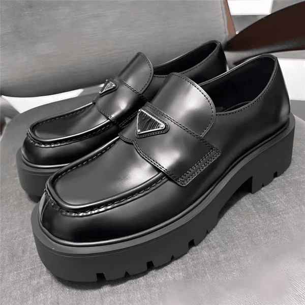 Genuine Leather Man Loafers Derby Shoes Fashion Waterproof Men Slip On Party Shoe
