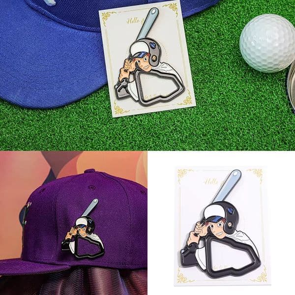 Golf Player Shape Enamel Pins Baseball Cap Decorative Brooches Metal Accessories Jewelry Mexican Hat Backpack Lapel Badge Gift