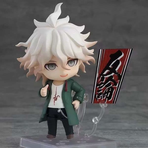 Danganronpa 2580# Komaeda Nagito Q Version Clay Movable Face-Changing Model Figurine Boxed Collectible