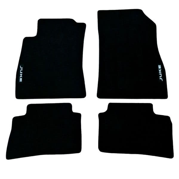 Car Floor Mats Velour For Nissan JUKE Waterproof Black Carpet Auto Liners New