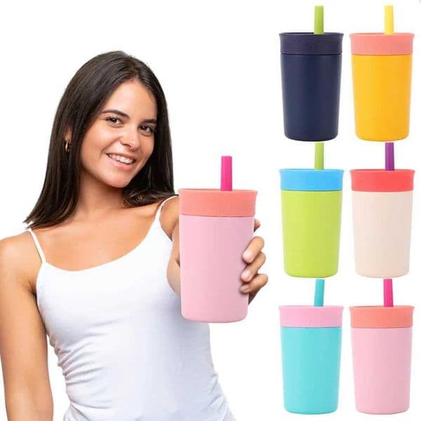 2025 New 12oz Kids Insulated Tumbler with Lid and Straw Vacuum Water Bottle Portable Stainless Steel Coffee g Cup X250711 Y260520