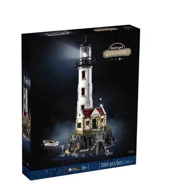 Blind Mystery Box Toy Electric Lighthouse Building Blocks 2065Pcs Compatible 21335 Bricks Assembled Collectible Toys For Children Christmas Gift With Surprise