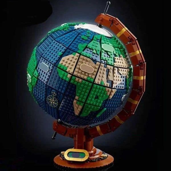 2026 Build Block Set Brick New Product 2585Pcs Globe Map Model Technology MOC Building Creative Assembly Childrens Toy brick