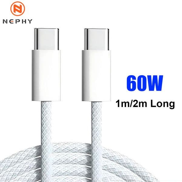 2026 New PD 60W Fast Charge USB Type outdoor To C Cable For Iphone 15 16 Pro Max Apple Ipad Samsung Data Charger Origin Wire 1/2 M USBC 2M Long Free Shipping
