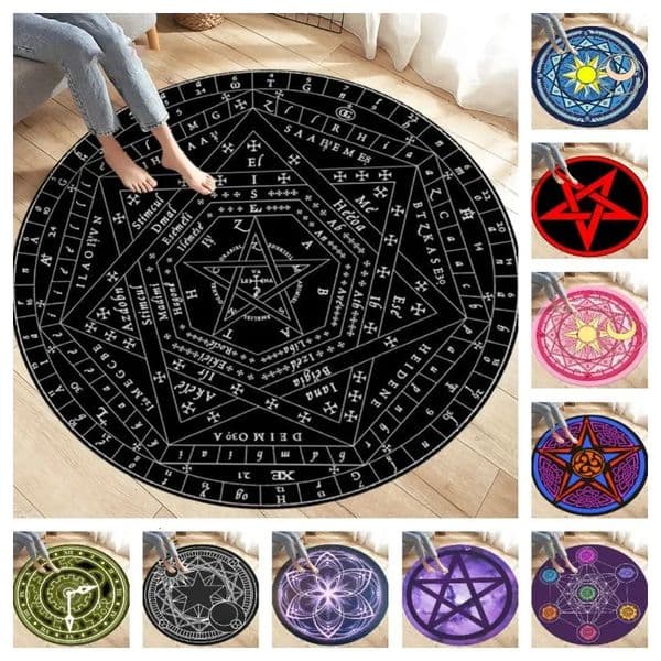 Fashion Magic Cartoon Puerto Round Rug Childrens Room Play Nonslip Washable Carpet for Birthday Gift Carpet 250711