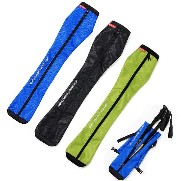 Hiking Stick Carry Bag Waterproof Trekking Pole Storage Pouch Walking Pole Bag External Hiking Pole Storage Bag